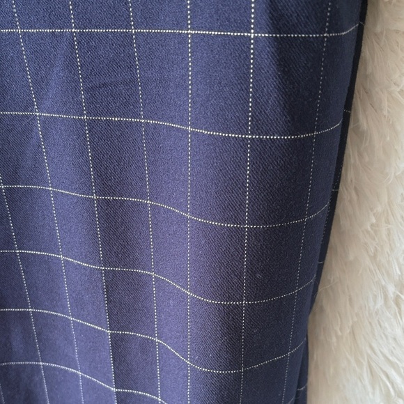 a new day Women's Navy Checkered Ankle Pants - Picture 6 of 11